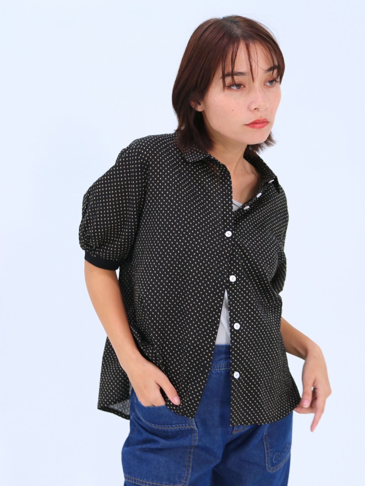 ミラクル半袖ブラウス【95404】シビリゼ