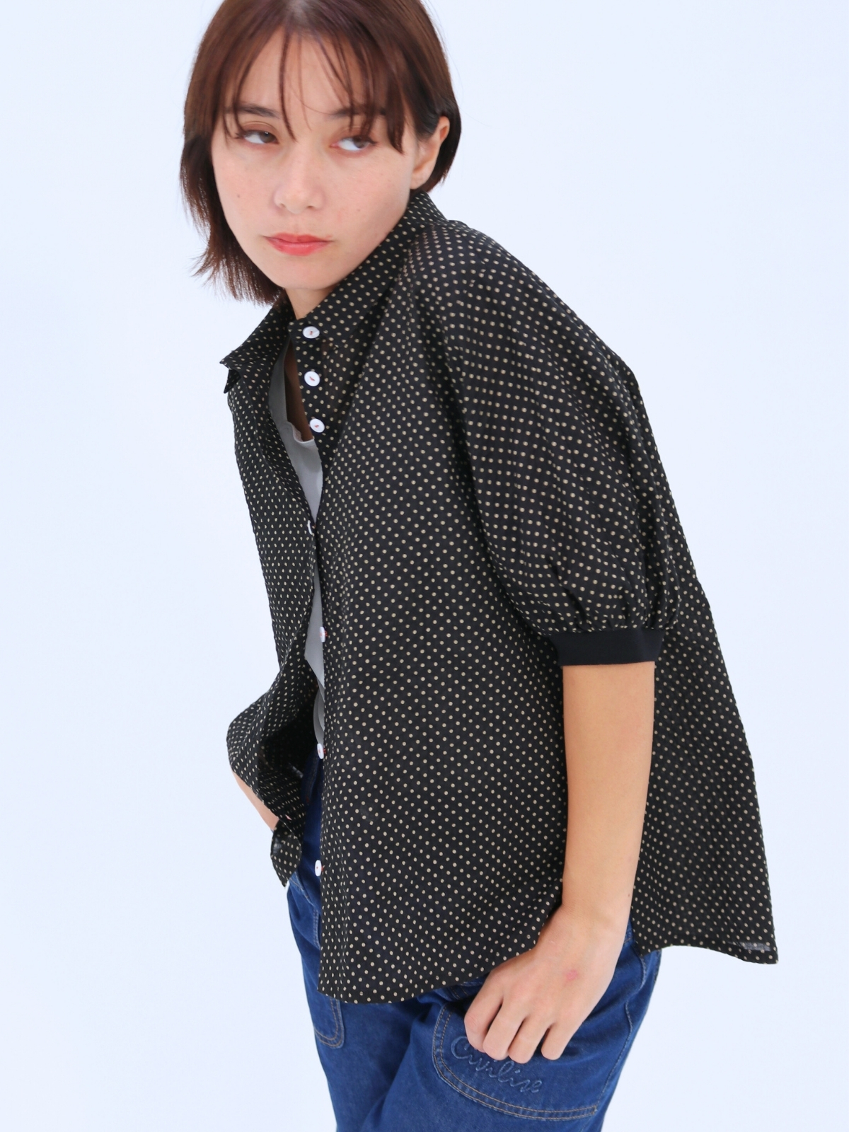 ミラクル半袖ブラウス【95404】シビリゼ - 画像 (2)