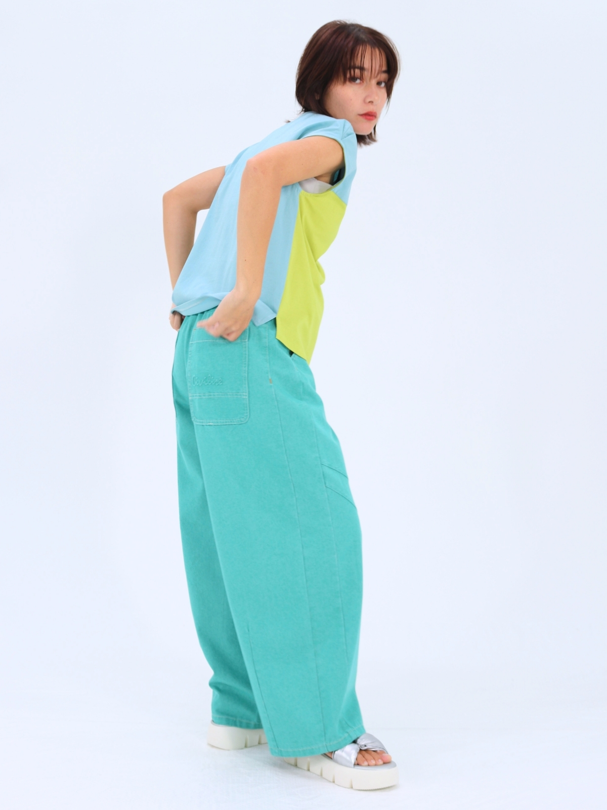 カラーデニムカービィ―パンツ【65405】シビリゼ - 画像 (3)