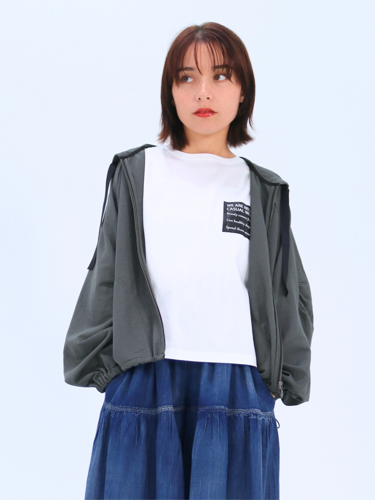 ナチュラルジャージカーディガン【35401】シビリゼ - 画像 (2)