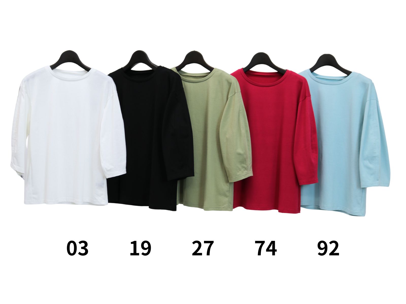 クリア天竺7分袖プルオーバー【85401】シビリゼ - 画像 (5)