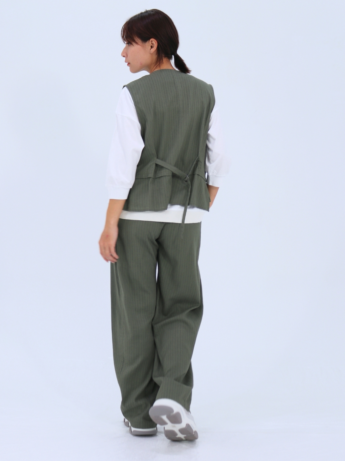 麻ストライプベスト【25403】シビリゼ - 画像 (6)