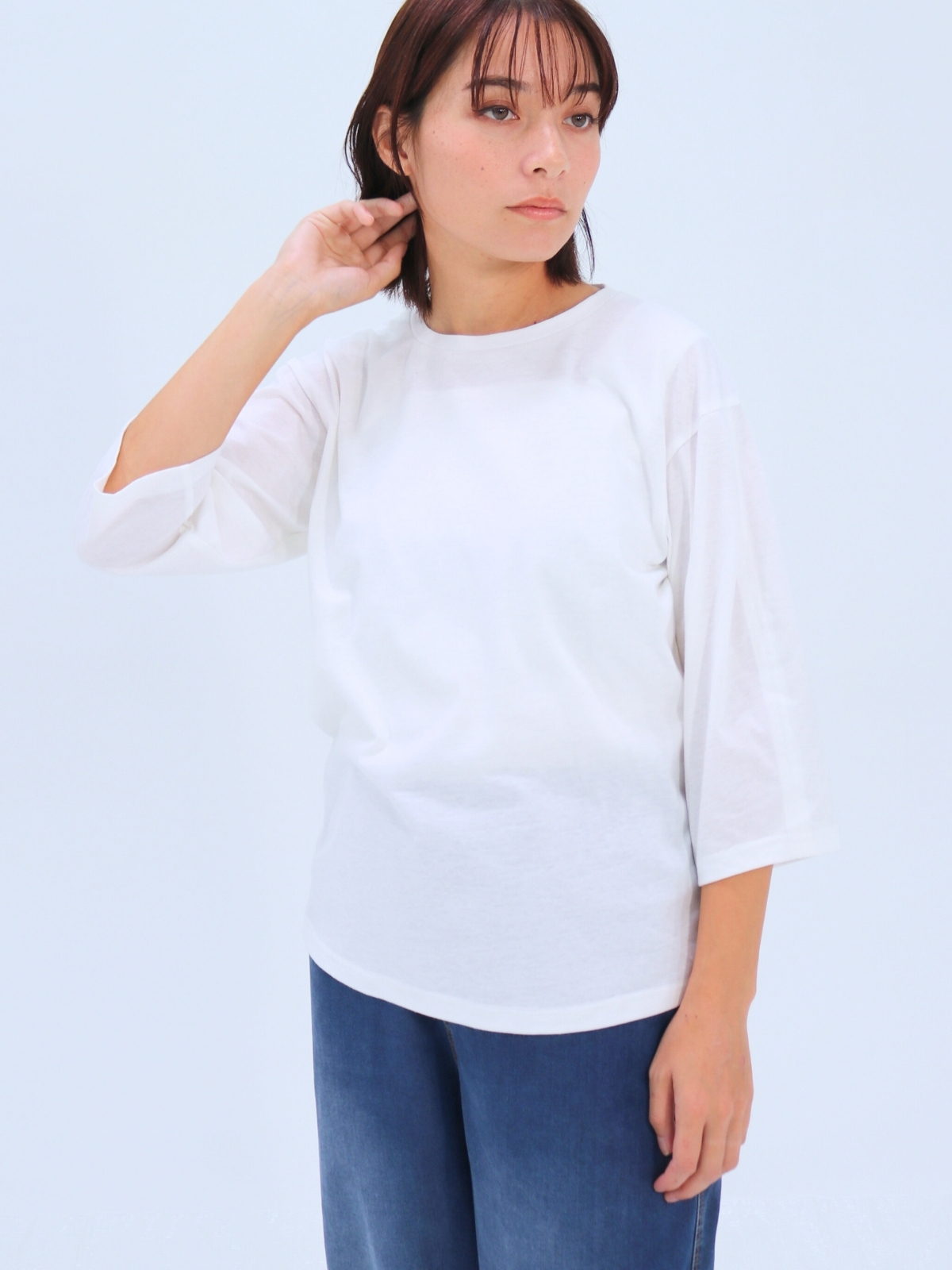 クリア天竺7分袖プルオーバー【85401】シビリゼ