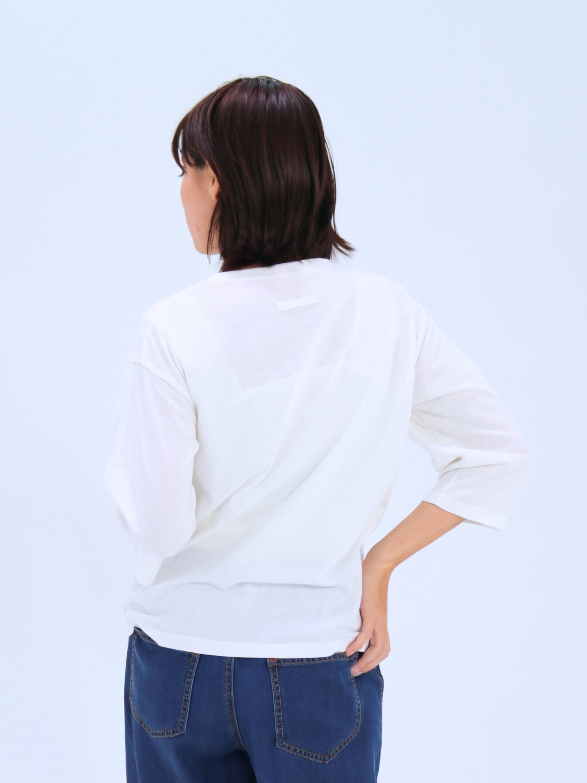 クリア天竺7分袖プルオーバー【85401】シビリゼ - 画像 (3)