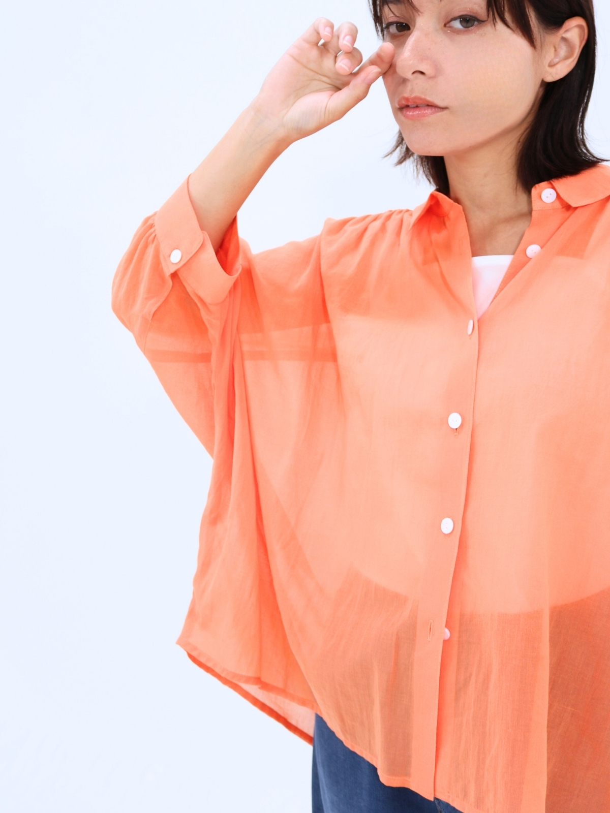 ボイルリラックスブラウス【95408】シビリゼ