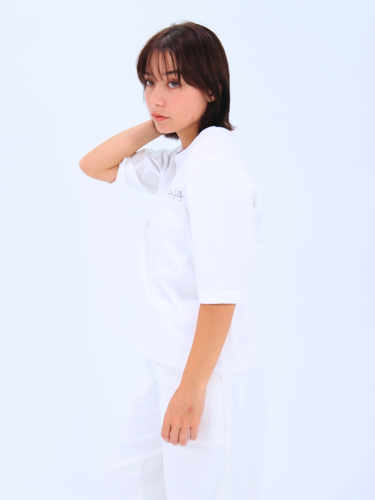 シル半袖ワンポイントプルオーバー【85405】シビリゼ - 画像 (2)