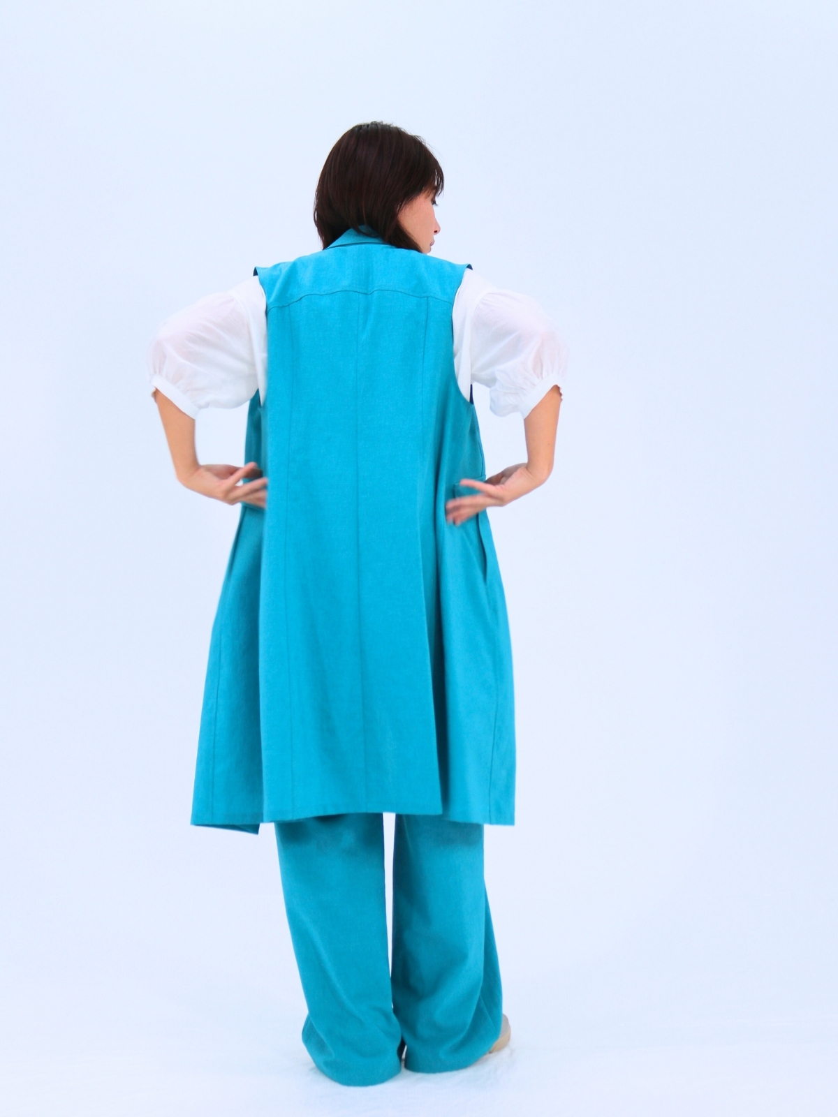 フェイクリネンベスト【25401】シビリゼ - 画像 (3)