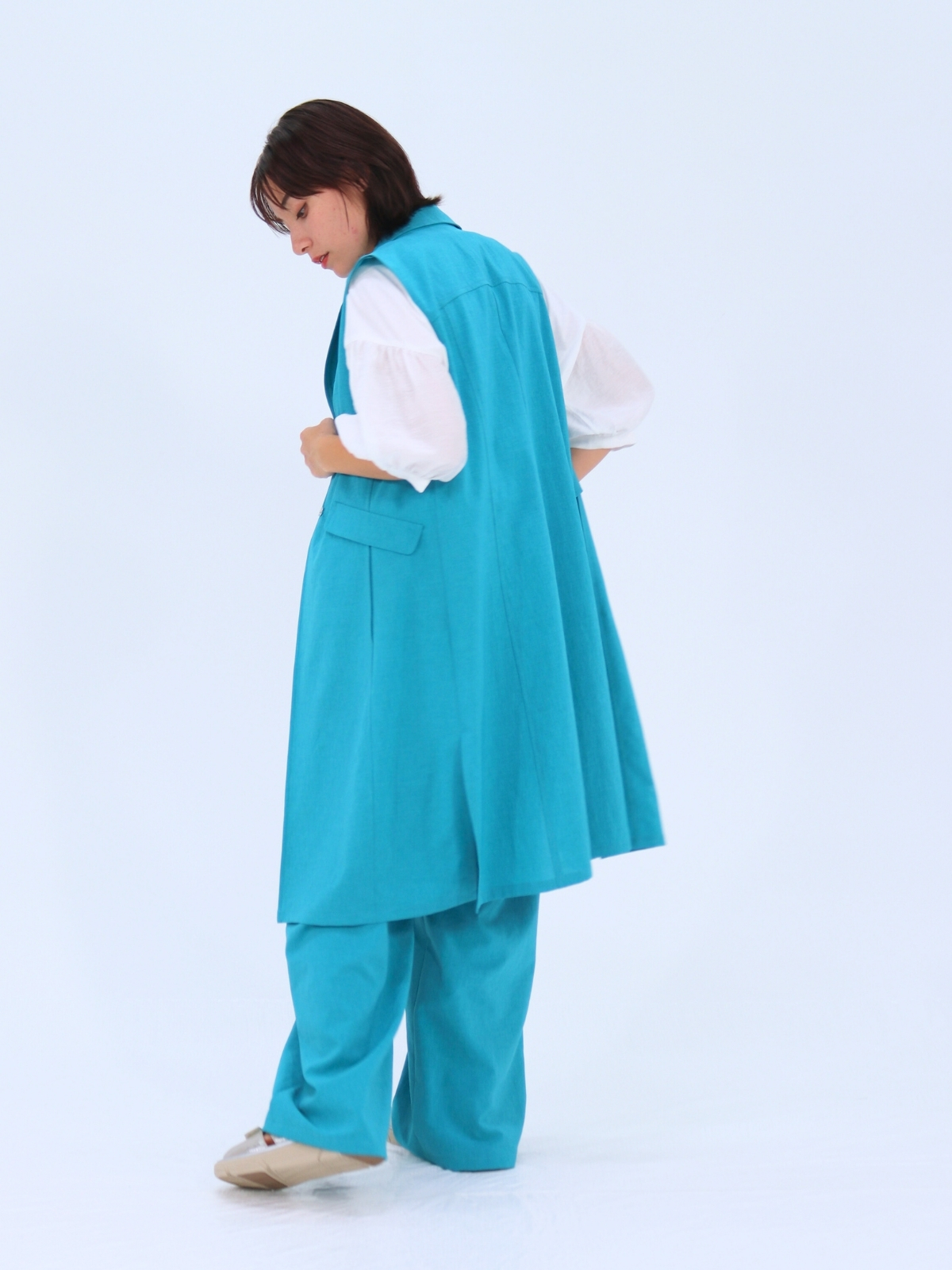 フェイクリネンベスト【25401】シビリゼ - 画像 (4)