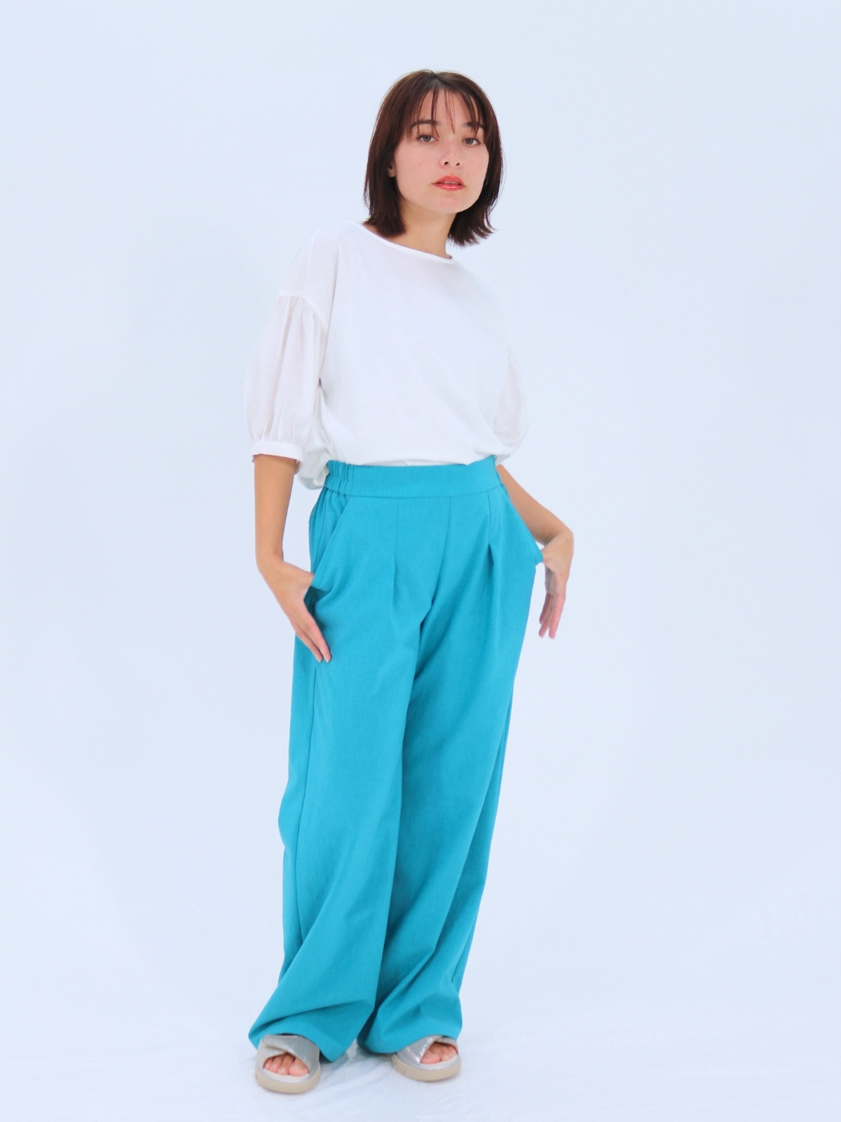 フェイクリネンパンツ【65401】シビリゼ