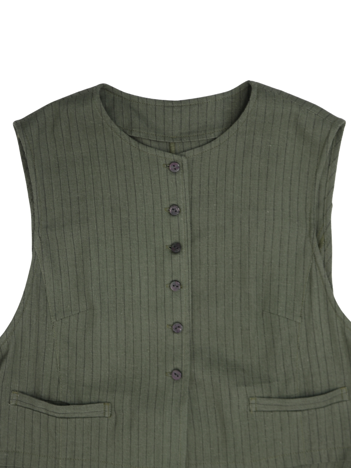 麻ストライプベスト【25403】シビリゼ - 画像 (9)